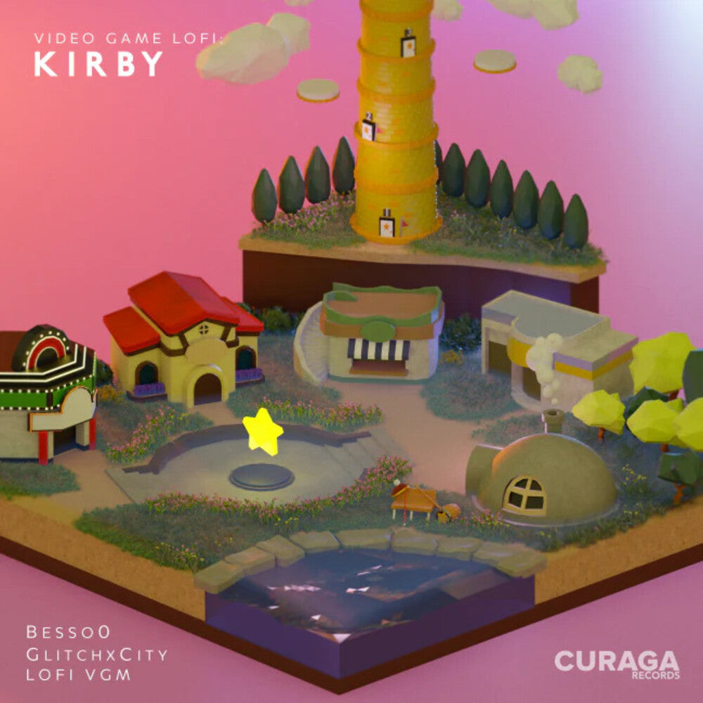 the album cover for Video Game Lofi: Kirby - O.S.T. (Colv) (Ogv) (Pnk) - Video Game Lofi: Kirby - O.S.T. [Colored Vinyl] [180 Gram] (Pnk)