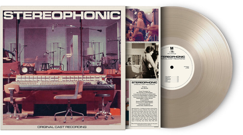 the album cover for Will Butler (Arcade Fire) - Stereophonic (Original Cast Recording) [LIMITED CRYSTAL CLEAR]