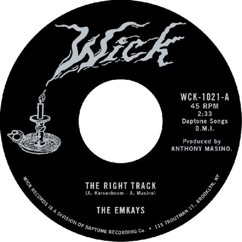 the album cover for Emkays - Right Track / Make It True