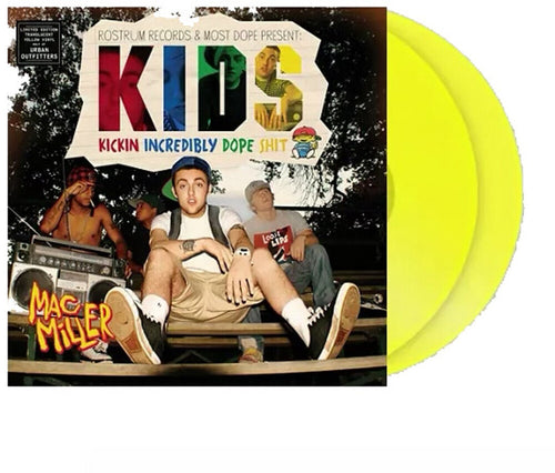 the album cover for Mac Miller - K.I.D.S. [Clear Vinyl] (Ylw)