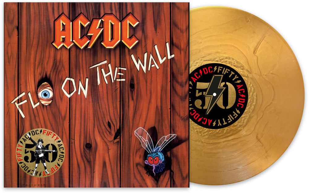 the album cover for AC/DC - Fly On The Wall (50th Anniversary)