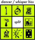 the album cover for Dancer & Whisper Hiss - Dancer & Whisper Hiss