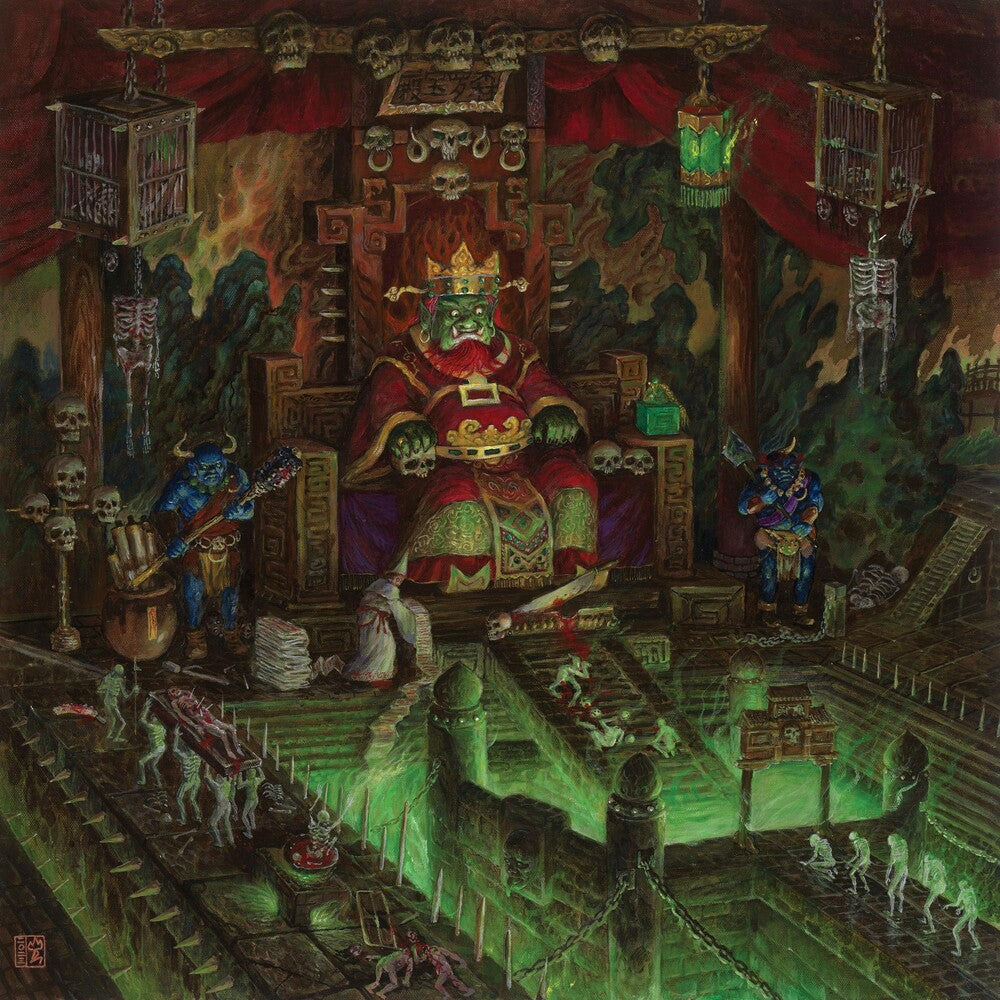 the album cover for Ripped to Shreds - Sanshi [LP Slime green]