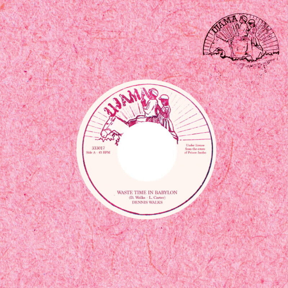 the album cover for Dennis Walks - Waste Time In Babylon