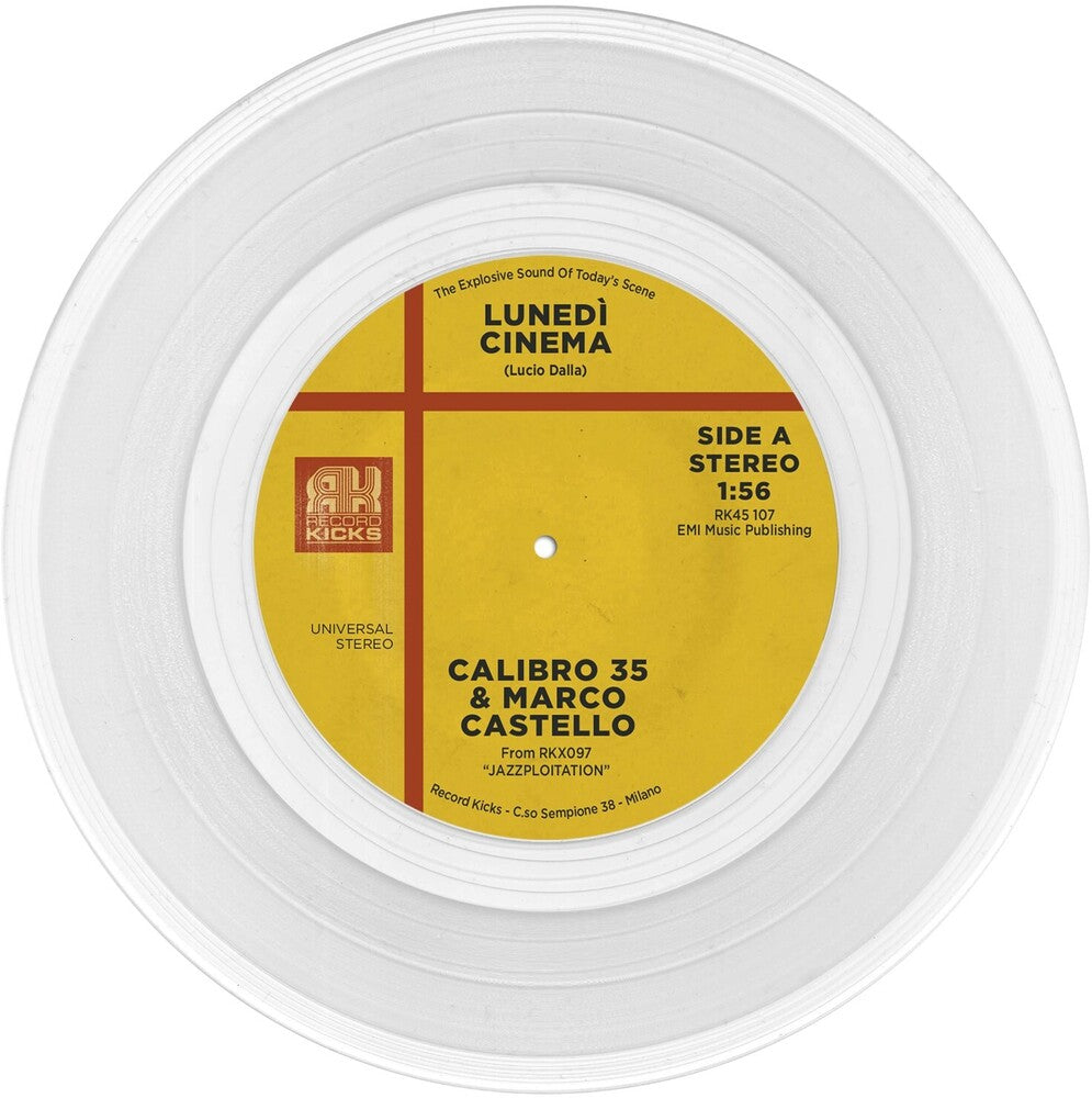 the album cover for Calibro 35 - Lunedi Cinema / Chaser [Colored Vinyl]