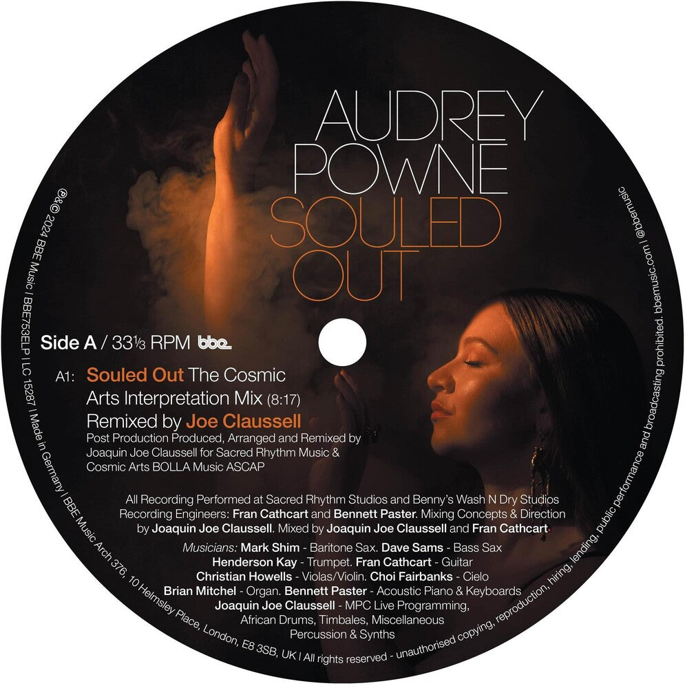 the album cover for Audrey Powne - Souled Out / Feed The Fire Remixes