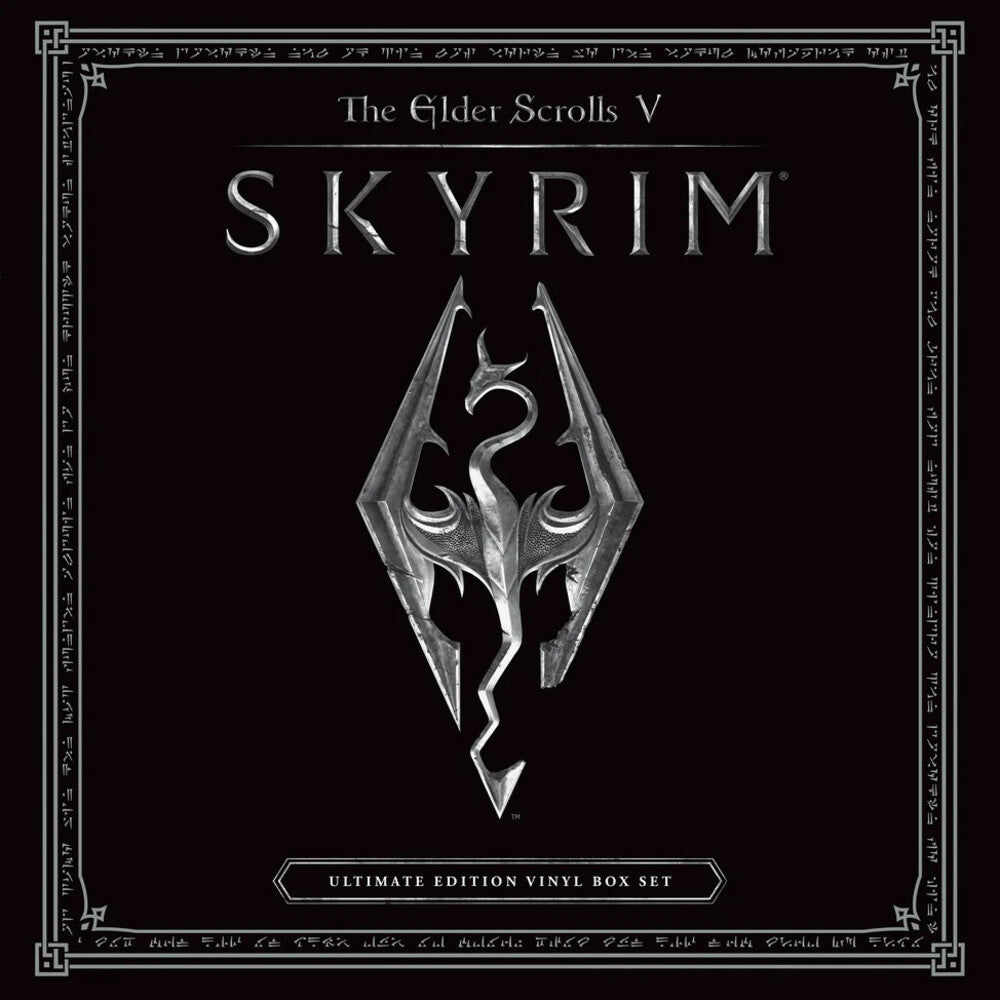 the album cover for Jeremy Soule  (Box) (Cvnl) (Ogv) - Elder Scrolls V Skyrim - O.S.T. (Box) [Clear Vinyl] [180 Gram]