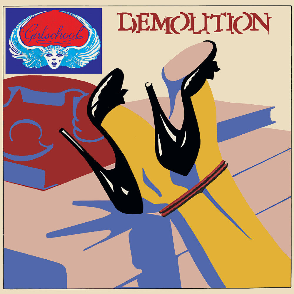 the album cover for Girlschool - Demolition - Marbled [Colored Vinyl] (Gate) [Limited Edition]