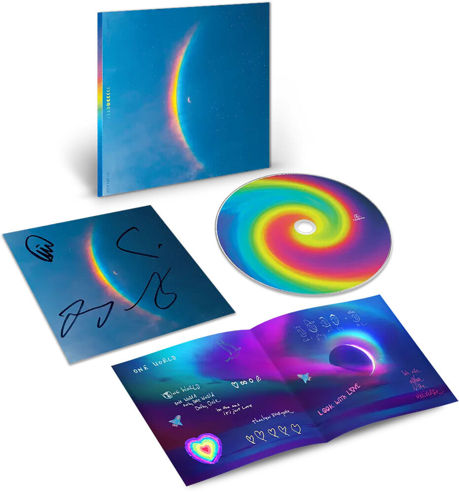 the album cover for Coldplay - Moon Music [EcoCD w/ AUTOGRAPHED Art Card] 