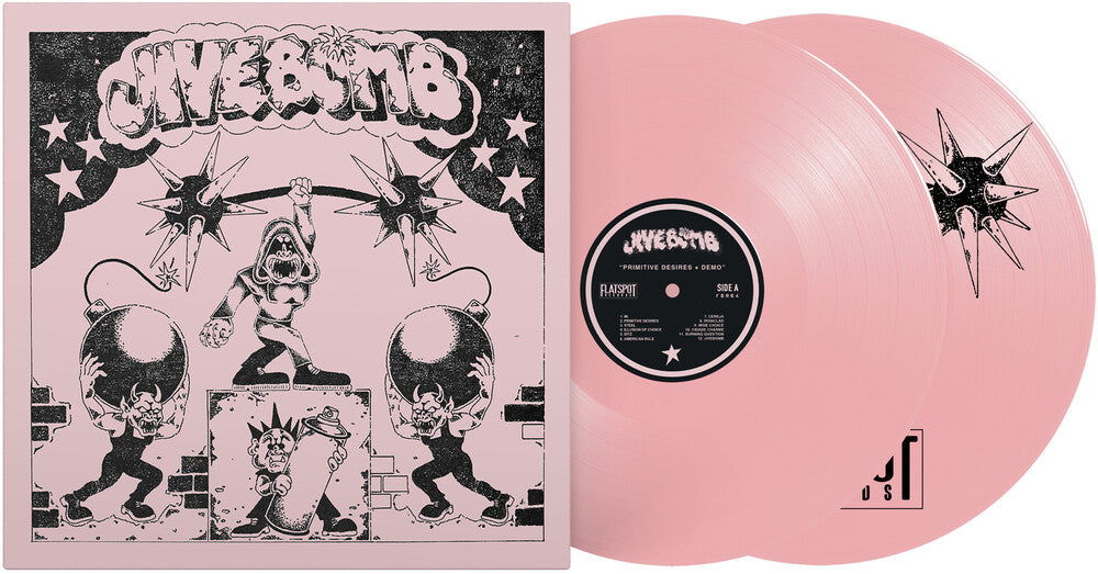 the album cover for Jivebomb - Primitive Desires / Demo [Colored Vinyl] (Pnk)
