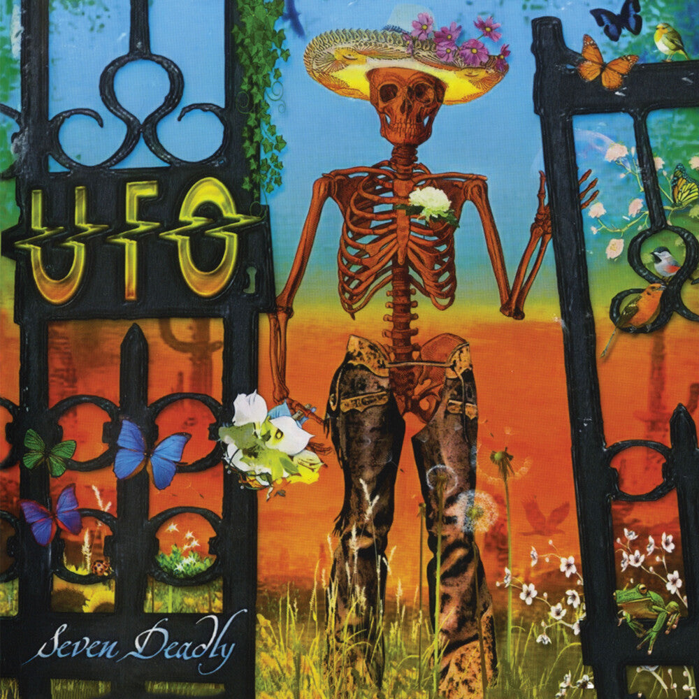 the album cover for UFO - Seven Deadly - Blue (Blue) [Colored Vinyl] [Remastered] [Reissue]
