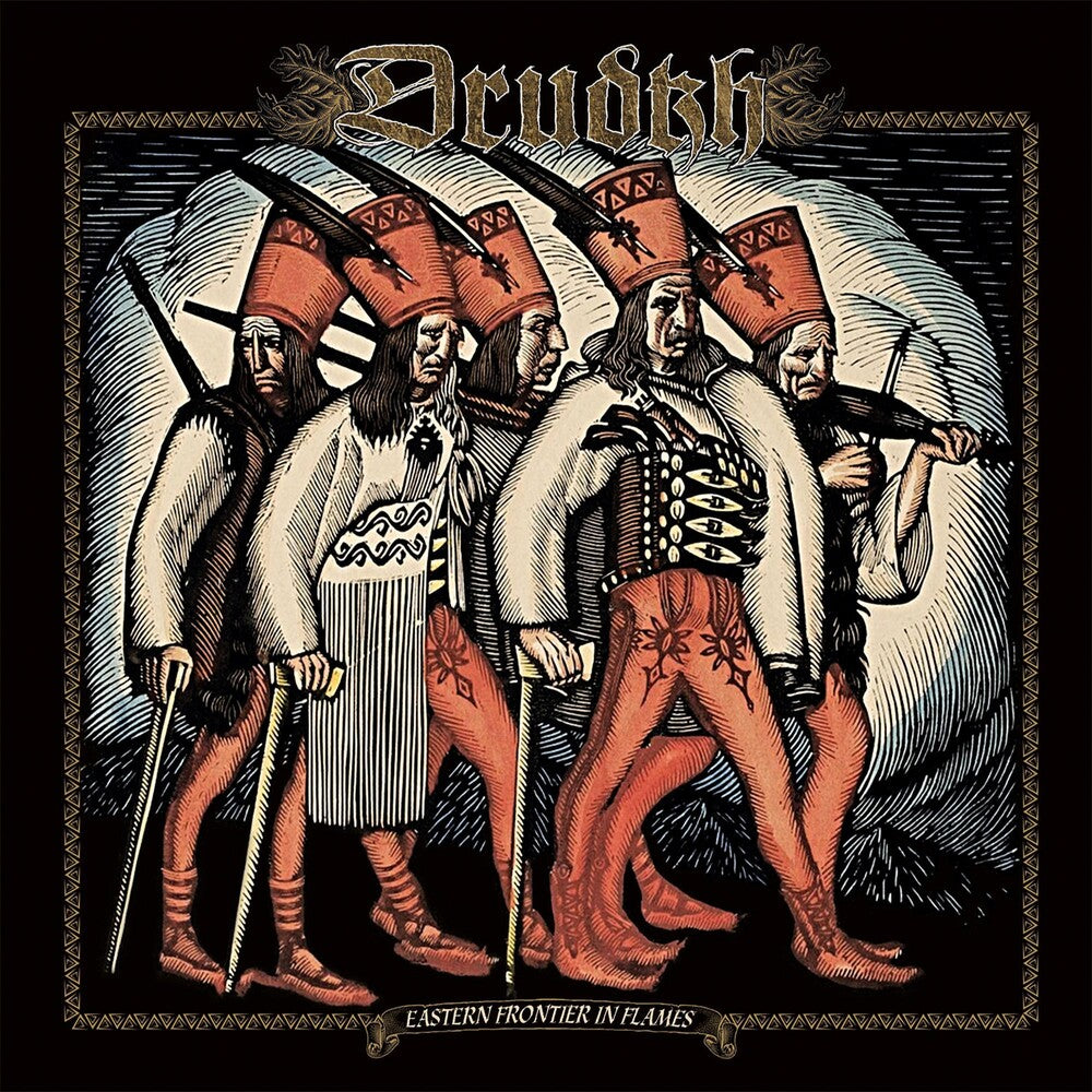 the album cover for Drudkh - Eastern Frontier In Flames (Blue) [Colored Vinyl] [Limited Edition]