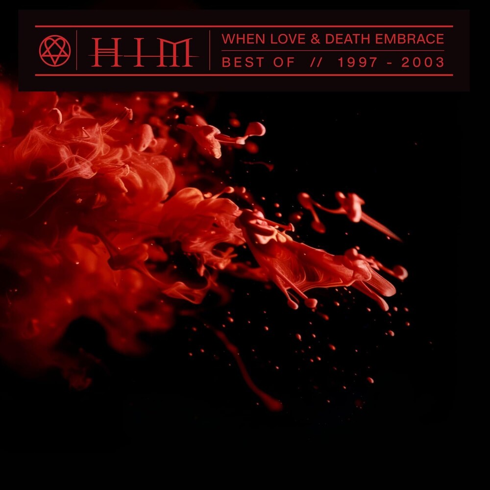 the album cover for Him - When Love and Death Embrace