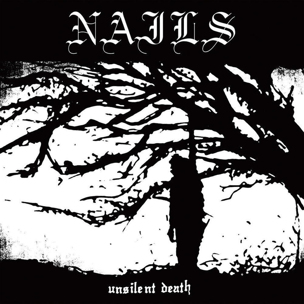 the album cover for Nails - Unsilent Death