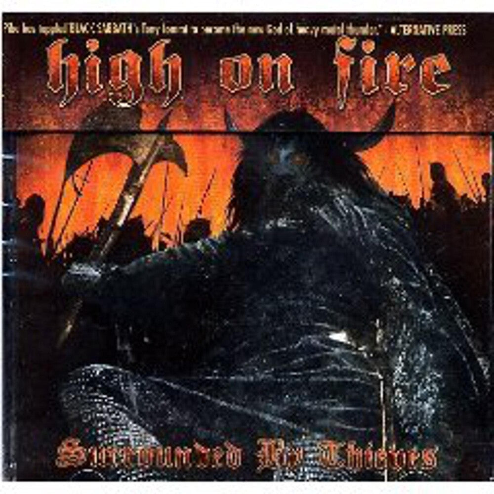 the album cover for High On Fire - Surrounded By Thieves