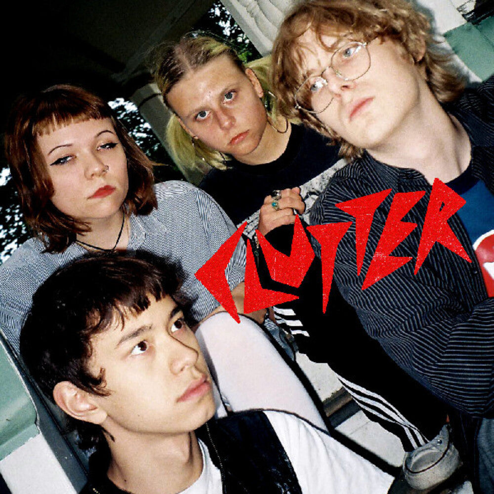 the album cover for Clutter - Jesus / Holy Brother (Blue) [Colored Vinyl] [Limited Edition] (Red)