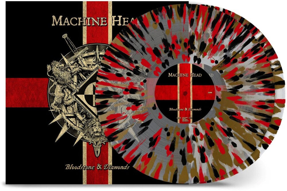 the album cover for Machine Head - Bloodstone & Diamonds 10th Anniversary (Blk) (Red)