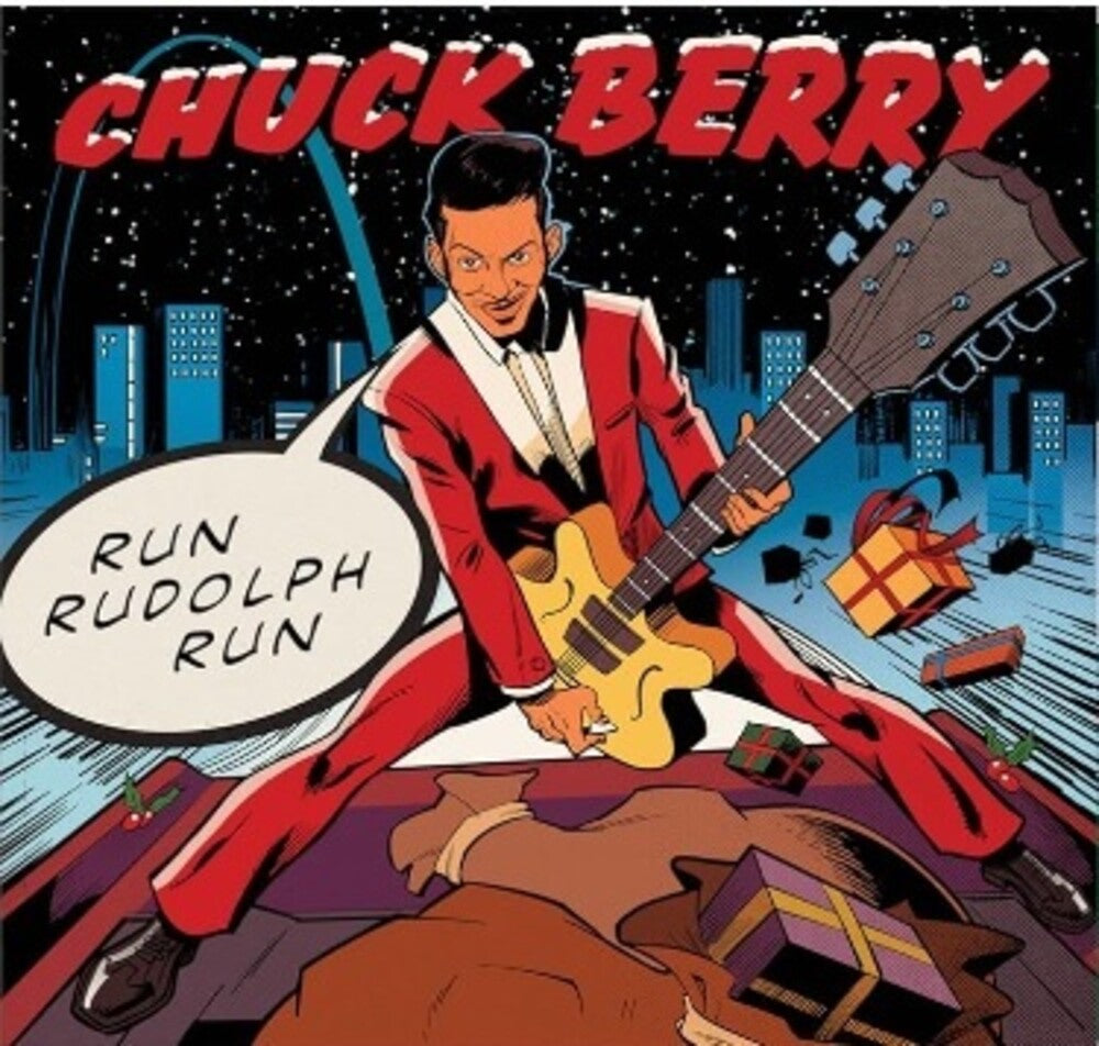 the album cover for Chuck Berry - Run Rudolph Run [Colored Vinyl]