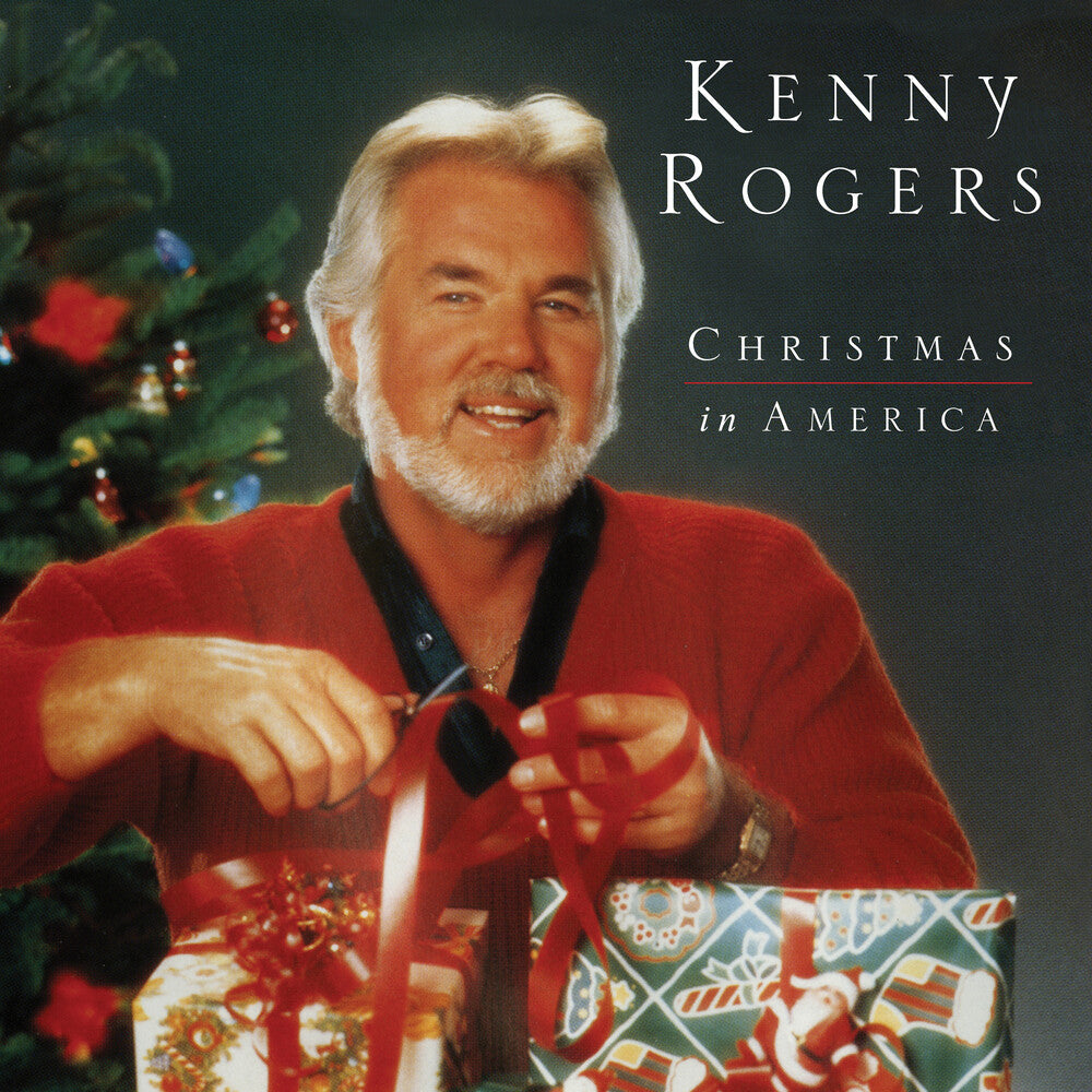 the album cover for Kenny Rogers - Christmas In America (Audp) [Clear Vinyl] [Limited Edition] [180 Gram]