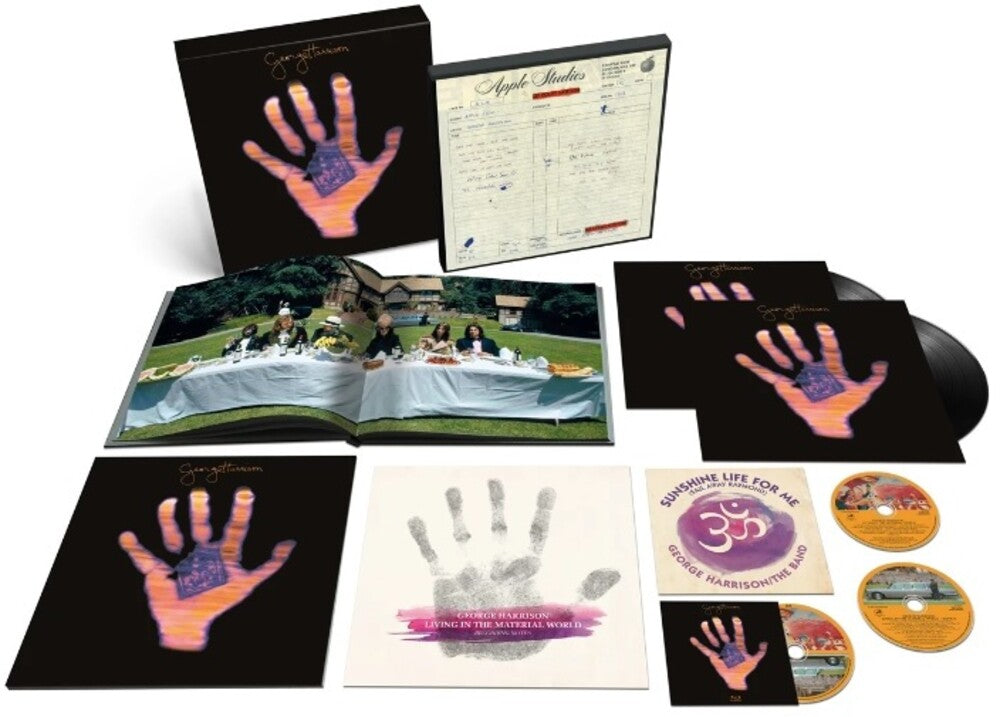 the album cover for George Harrison - Living in the Material World (50th Anniversary) -  [Super Deluxe LP Boxset]