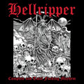 the album cover for Hellripper - Complete & Total Fucking Mayhem