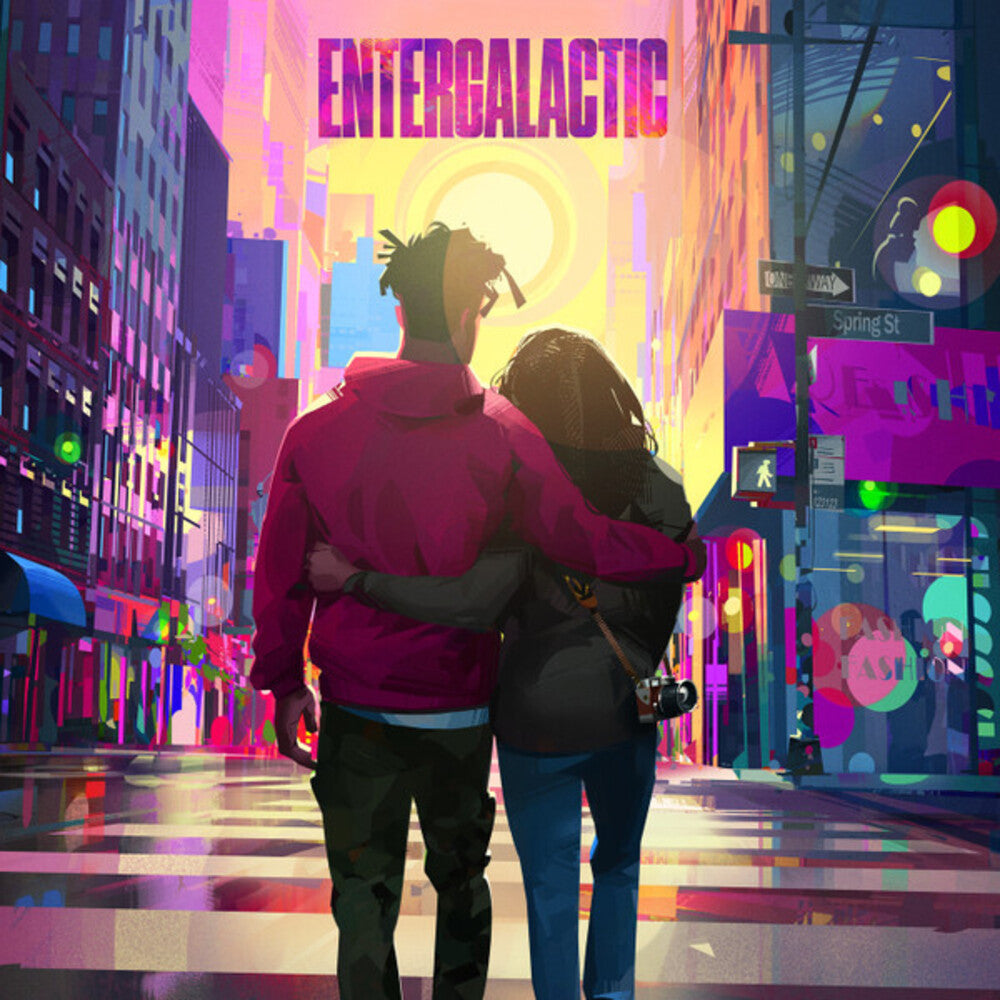 the album cover for Kid Cudi - Entergalactic - Hot Pink Colored Vinyl