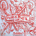 the album cover for Pierce The Veil - Misadventures   [Black w/ White Splatter Vinyl]
