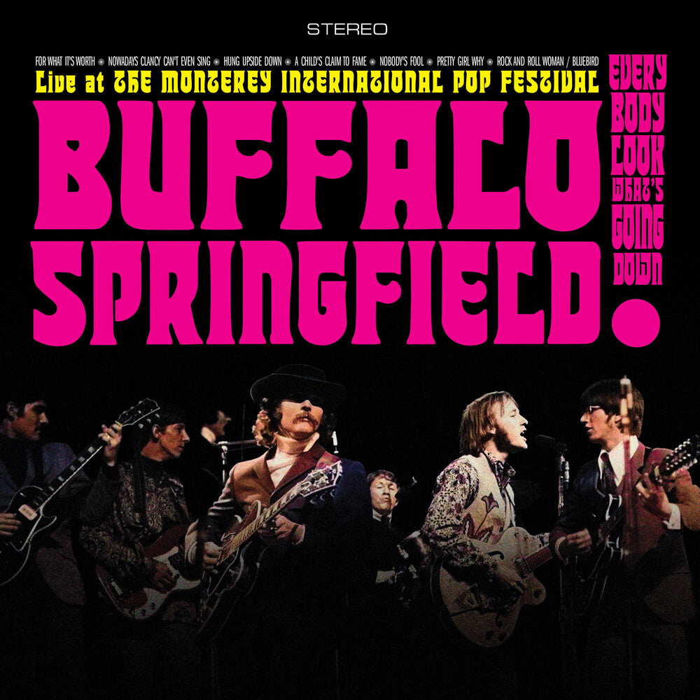 the album cover for Unknown Artist - The Byrds / Buffalo Springfield: Live at the Monterey International Pop Festival [RSD Black Friday 2024]