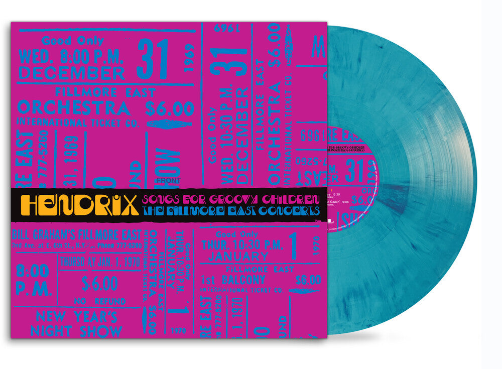 the album cover for Jimi Hendrix - Songs For Groovy Children: The Fillmore East Concerts [RSD Black Friday 2024]
