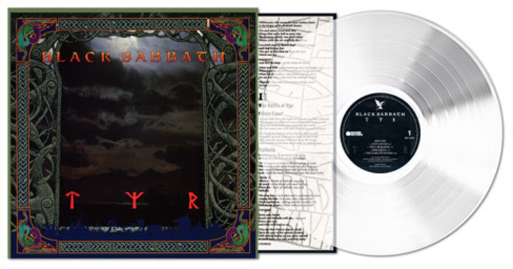 the album cover for Black Sabbath - Tyr (2024 Remaster) [Clear Vinyl]