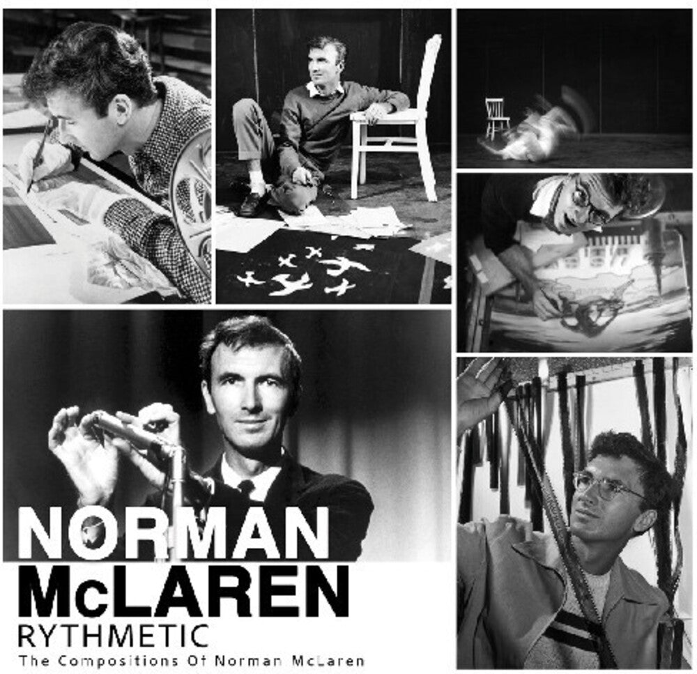 the album cover for Norman Mclaren - Rythmetic: The Compositions Of Norman Mclaren