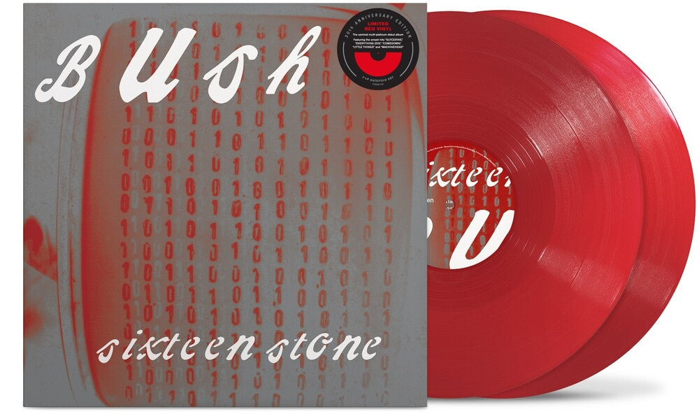 the album cover for Bush - Sixteen Stone (30th Anniversary Edition) -  [Apple Red 2LP]