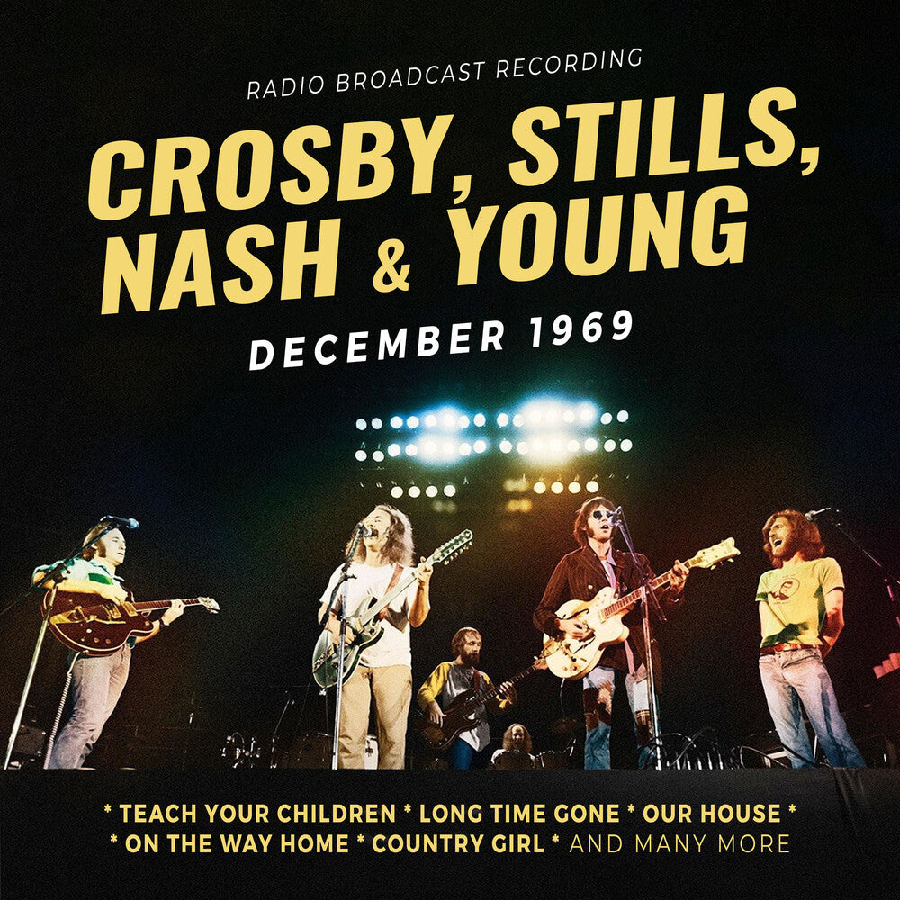 the album cover for Crosby Stills Nash & Young - December 1969 [Colored Vinyl] [Limited Edition] (Ylw)
