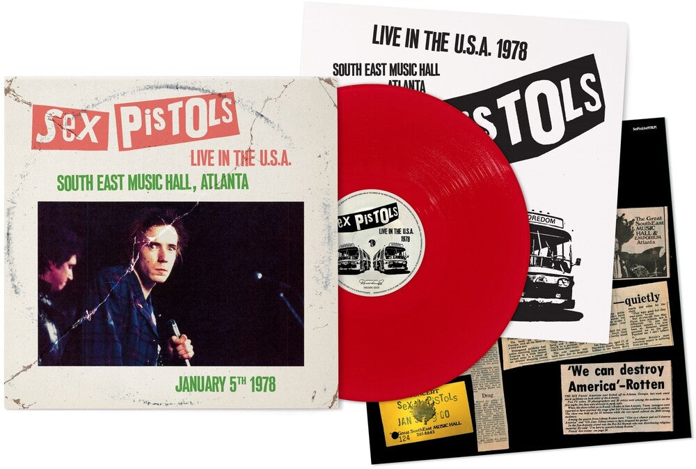 the album cover for Sex Pistols - Live In The Usa 1978, Atlanta [Red LP]