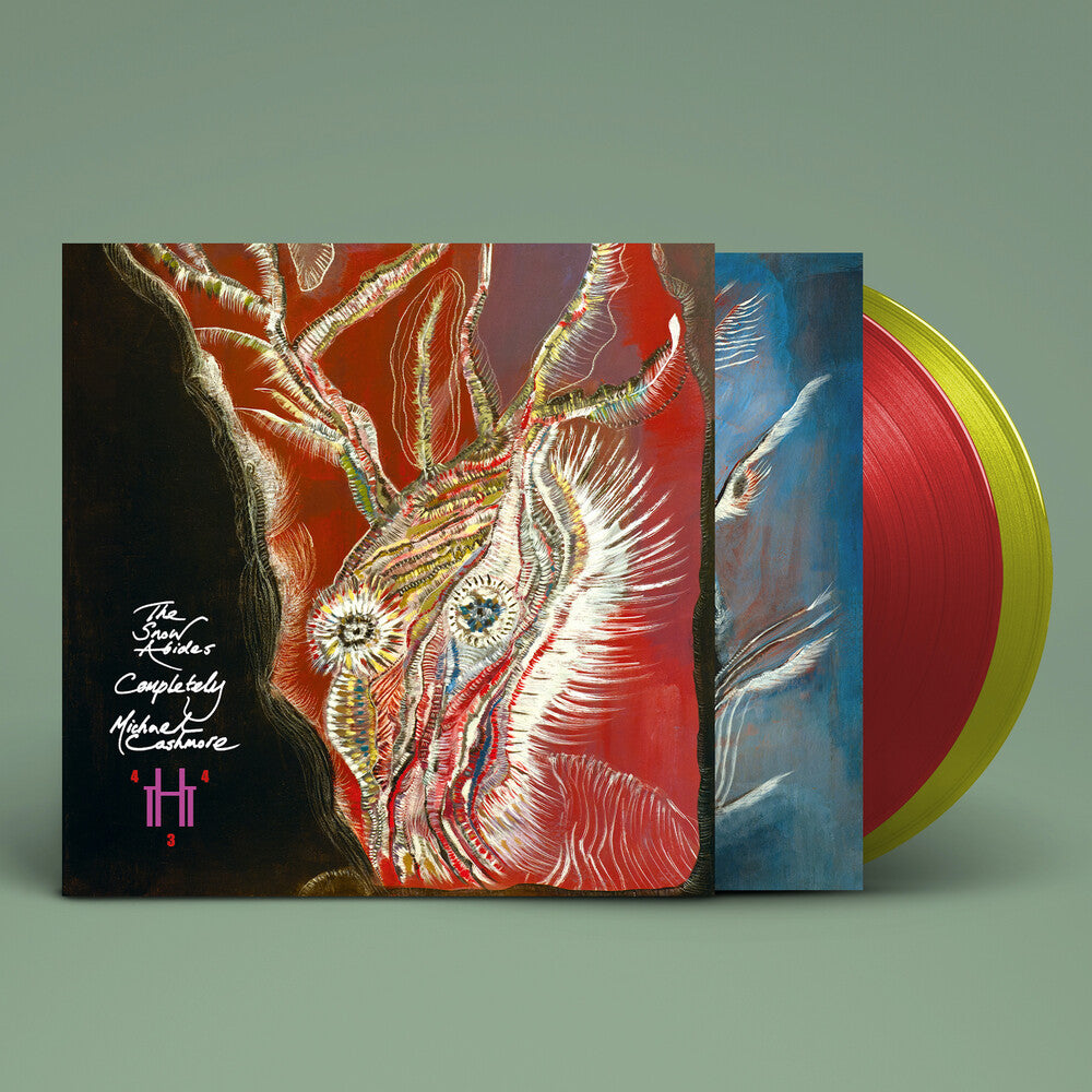 the album cover for Michael Cashmore - Snow Abides Completely [Colored Vinyl] [Limited Edition] (Red) (Lime)