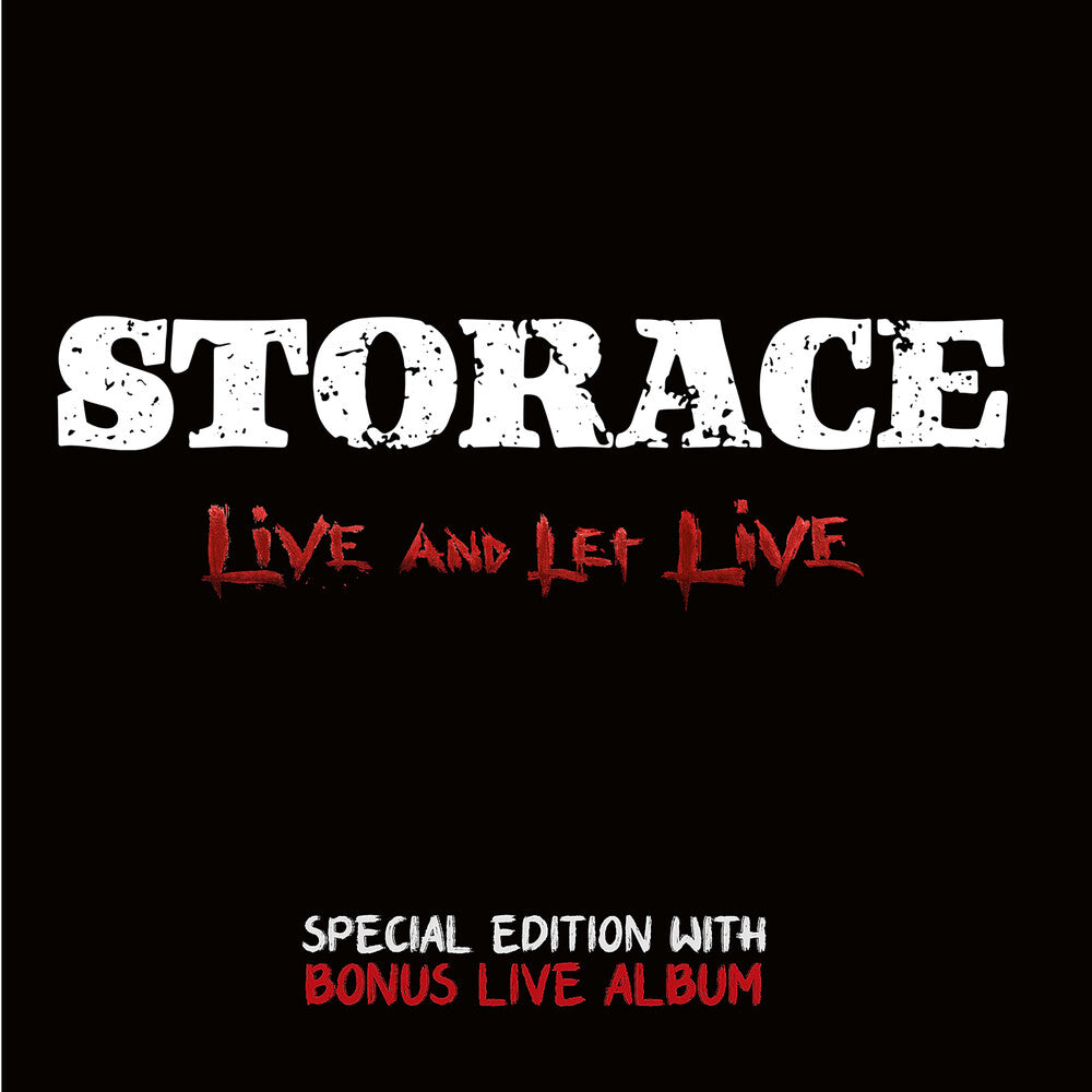 the album cover for Storace - Live And Let Live