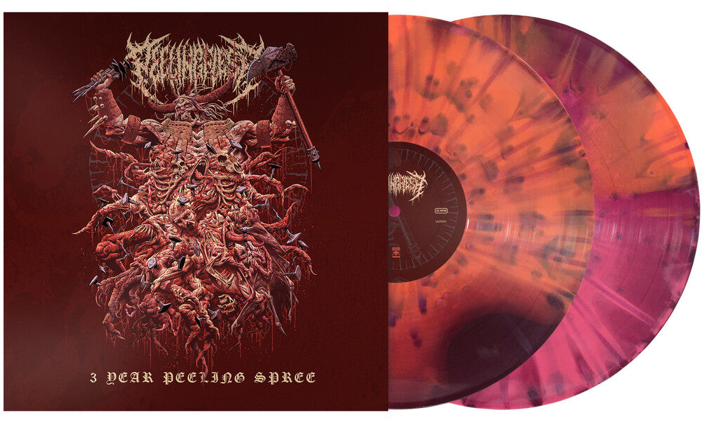 the album cover for Peelingflesh - 3 Year Peeling Spree (Spla)