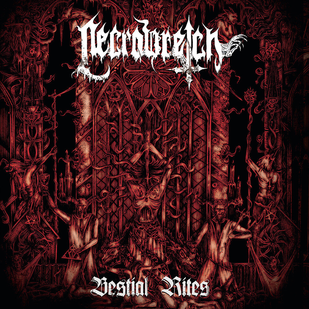 the album cover for Necrowretch - Bestial Rites