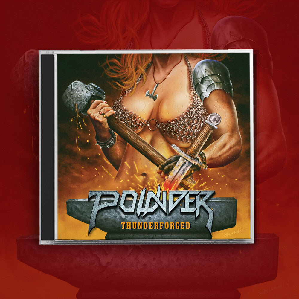 the album cover for Pounder - Tunderforged (Uk)