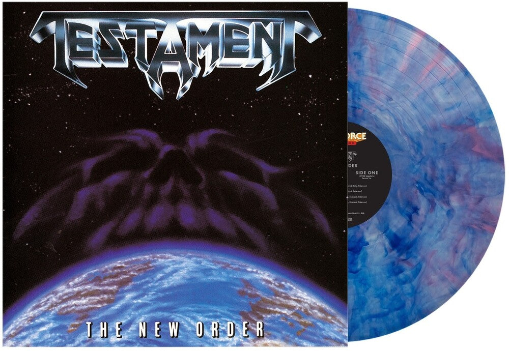 the album cover for Testament - New Order - Blue Pink Swirl (Blue) [Colored Vinyl] (Pnk)