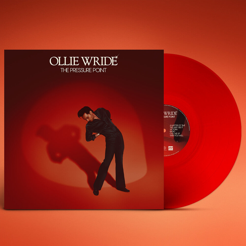the album cover for Ollie Wride -  The Pressure Point [LP Red Transparent]