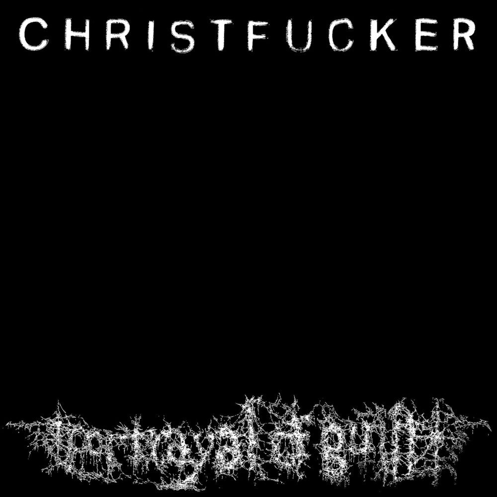 the album cover for Portrayal Of Guilt - Christfucker [Colored Vinyl] (Red) (Uk)