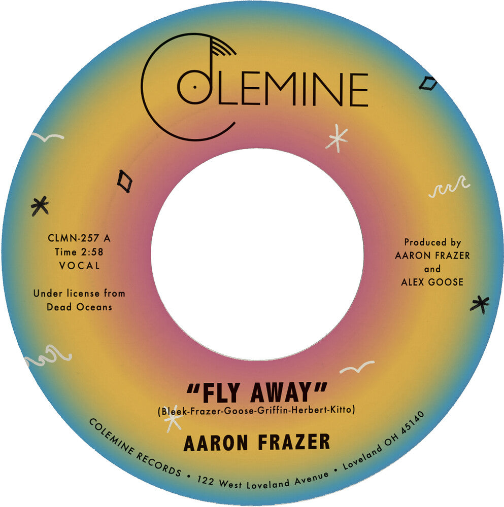 the album cover for Aaron Frazer - Fly Away / Play On [Colored Vinyl]