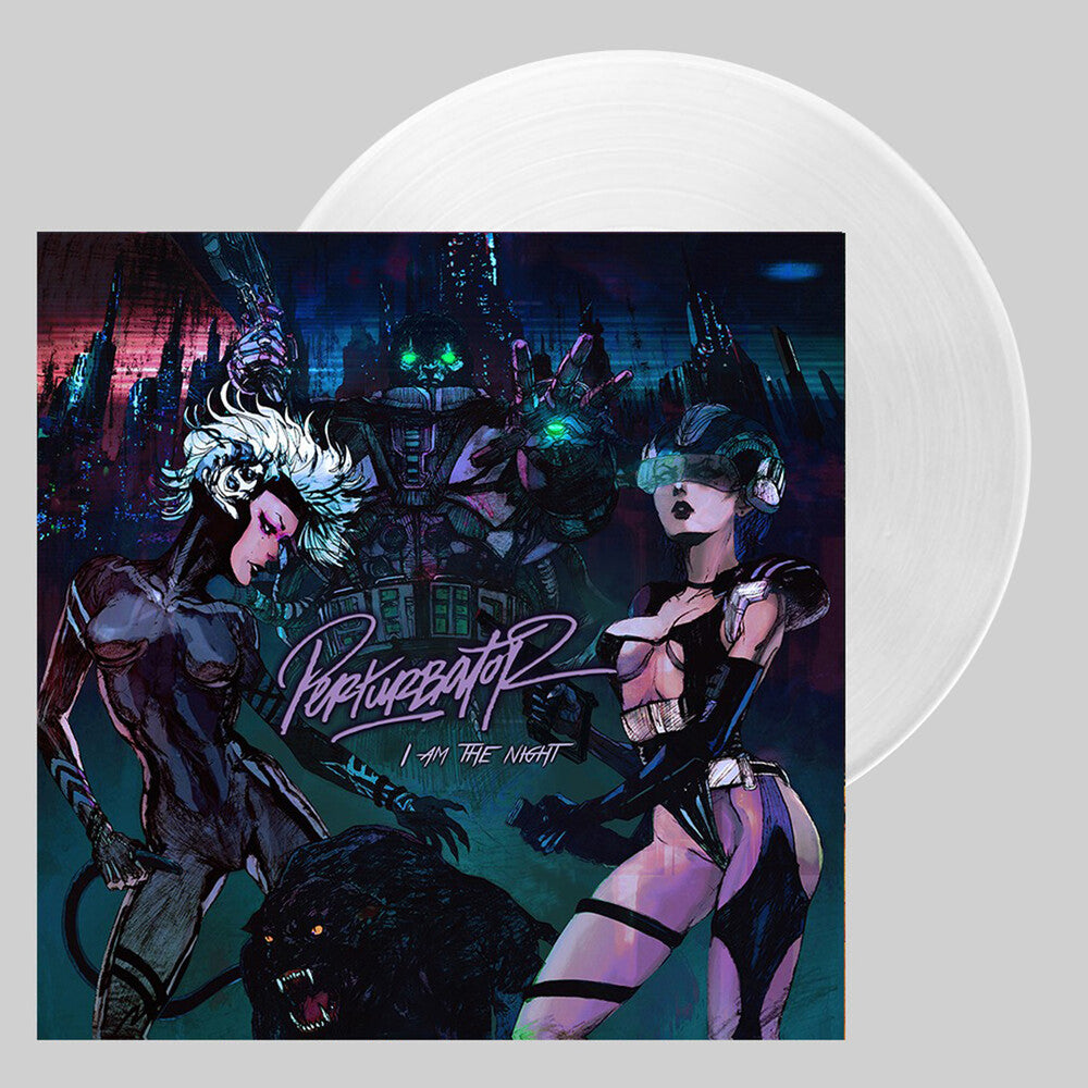 the album cover for Perturbator - I Am The Night [Clear Vinyl] (Uk)