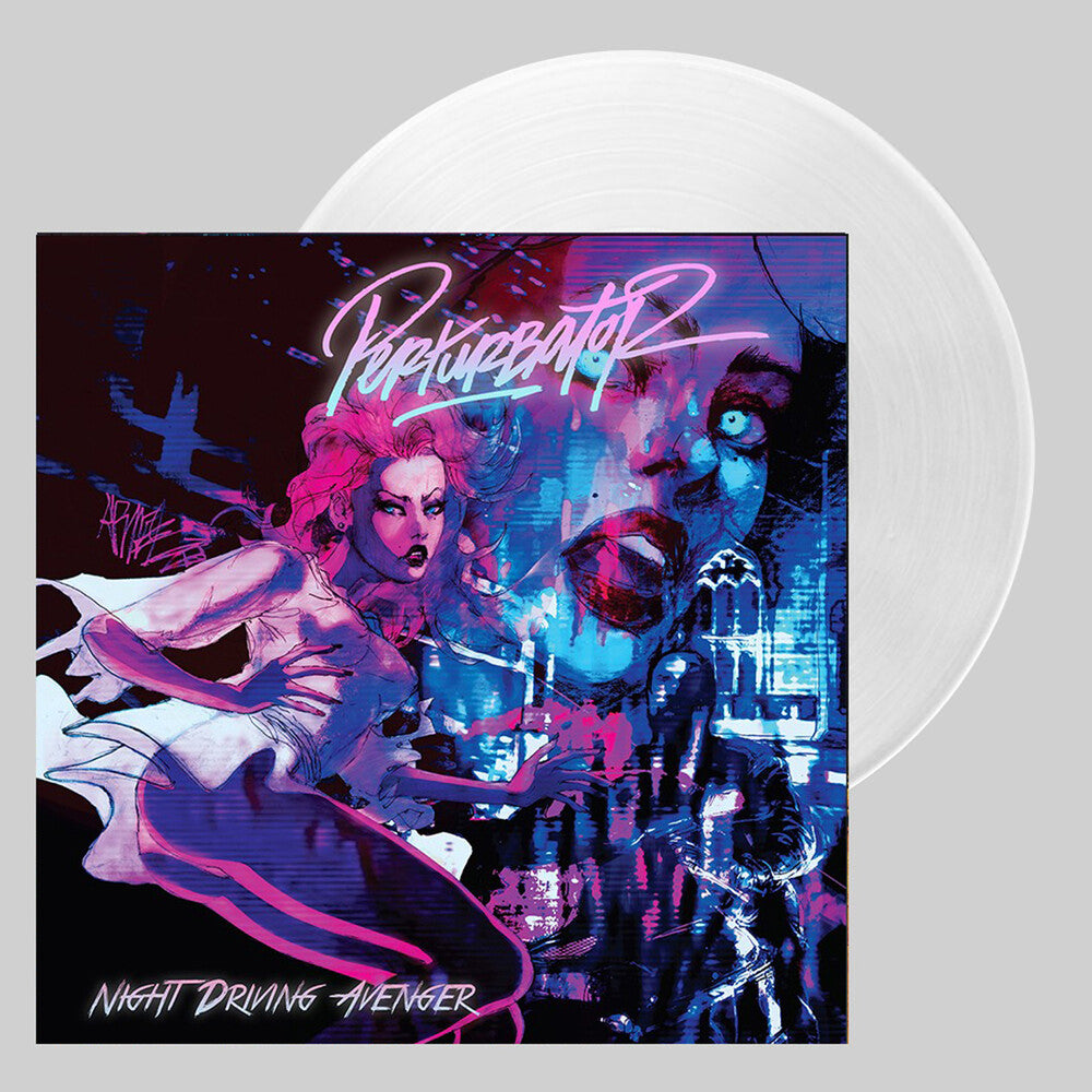 the album cover for Perturbator - Night Driving Avenger [Clear Vinyl] (Uk)