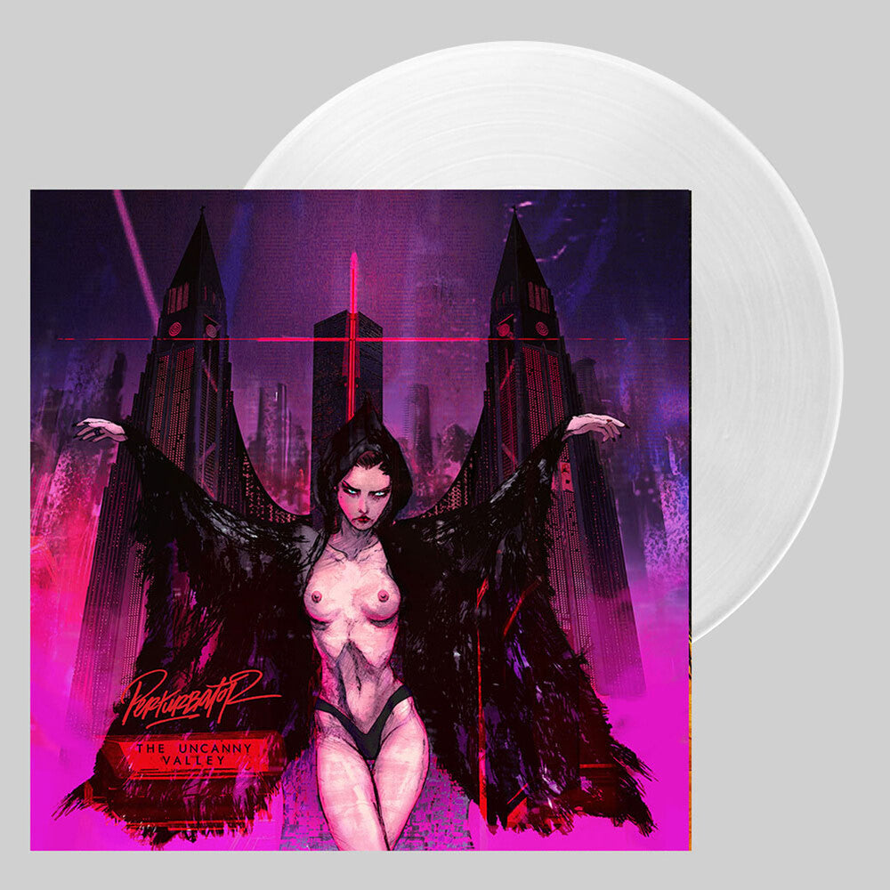 the album cover for Perturbator - Uncanny Valley [Clear Vinyl] (Uk)