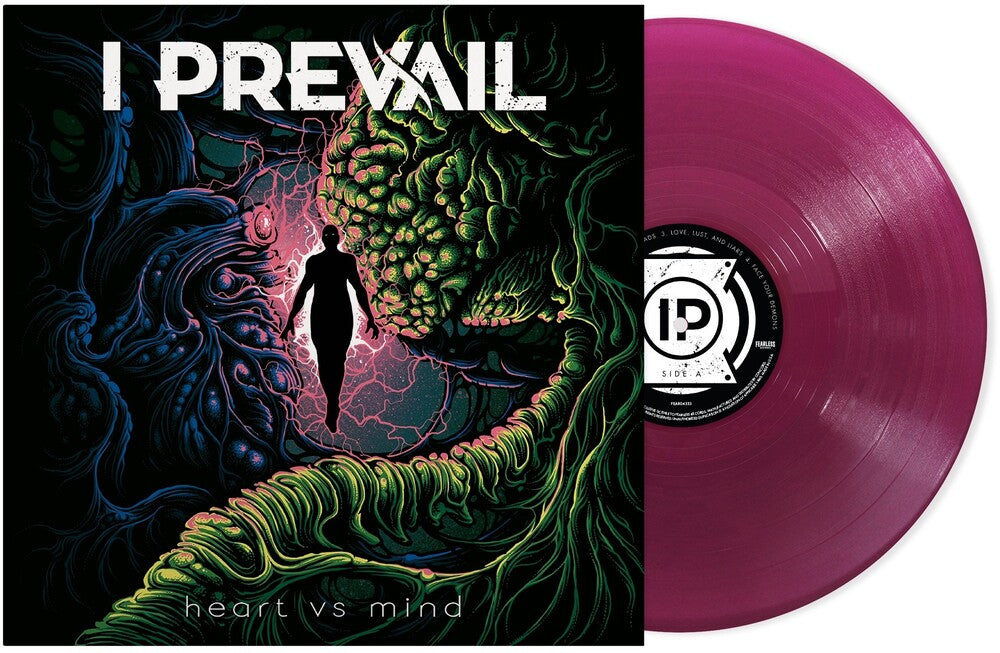 the album cover for I Prevail - Heart vs Mind (10th Anniversary Edition) -  [Translucent Grape vinyl]