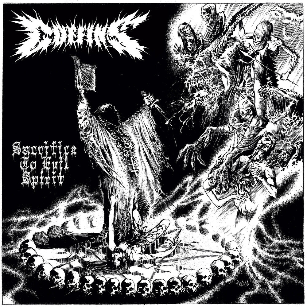 the album cover for Coffins - Sacrifice To Evil Spirit [Limited Edition] (Jewl)
