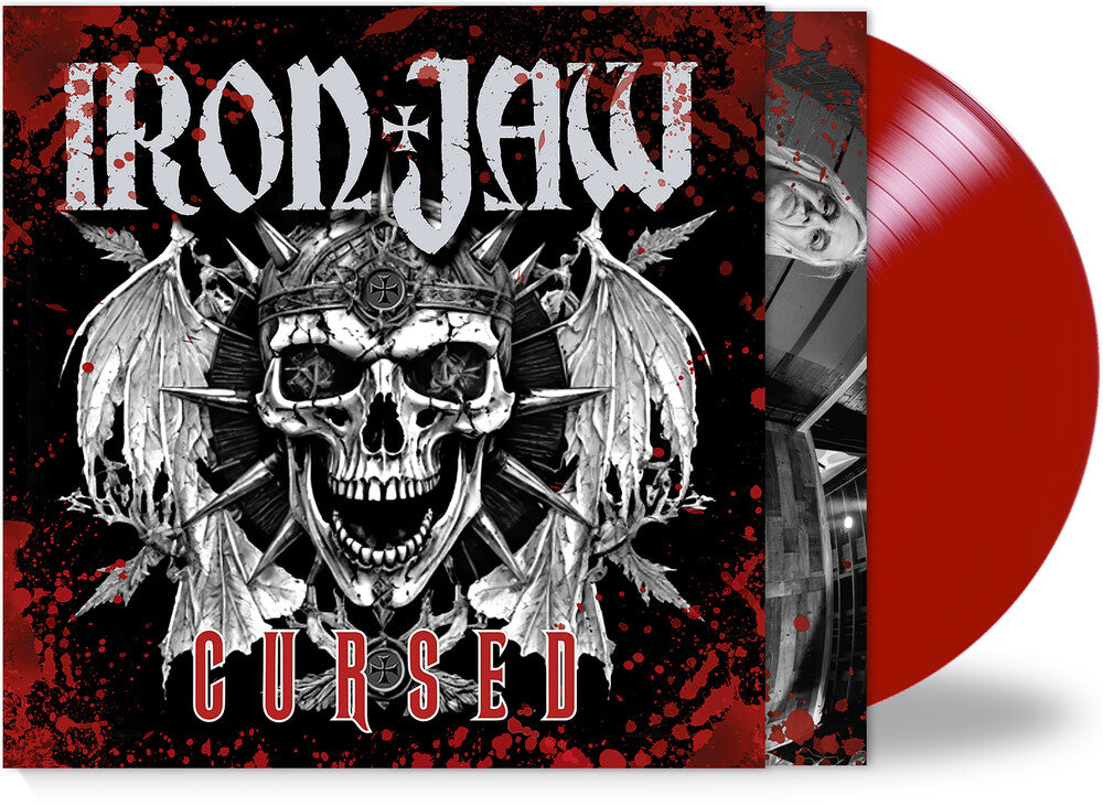 the album cover for Iron Jaw - Cursed - Blood Red [Colored Vinyl] (Red)