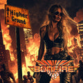 the album cover for Bonfire - Higher Ground
